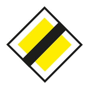 Panneau de signalisation routière réfléchissant en acier avec option solaire et motif triangulaire - Product Image 1