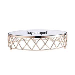 Soporte de METAL decorativo con tapa de vidrio para pastel - Product Image 1