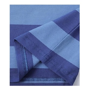 Nueva colección elegante camiseta a rayas para niños 100% algodón de manga larga de gran tamaño cuello redondo Polos tela suave de secado rápido mejor Bangladesh - Product Image 3