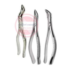 Ensemble de pinces d'extraction dentaire en acier inoxydable 3 pièces Instruments dentaires chirurgicaux - Product Image 3