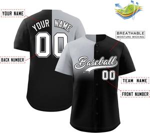 Jersey de béisbol de malla transpirable con impresión por sublimación de contraste de color vibrante de secado rápido para jóvenes/adultos OEM directo de fábrica - Product Image 6