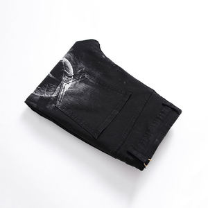 Pantalones holgados de algodón 100% de mezclilla para hombre, pantalones vaqueros holgados para hombre, Pantalones rectos con orillo japonés con logotipo personalizado - Product Image 3