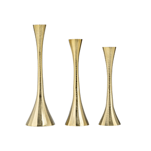 Bougeoir en métal de haute qualité Bougeoir classique en métal antique Bougeoir en verre moderne pour décoration de mariage fait à la main - Product Image 1