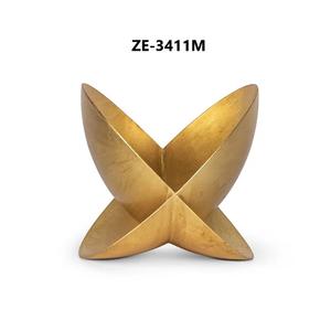 Escultura Metálica de Lujo con Diseño de Onda Dorada, Fundición Antigua Moderna, Pieza Decorativa Pulida para el Centro de un Vestíbulo de Hotel, por ZAHID EXPORTS - Product Image 5