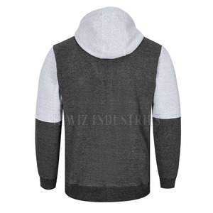 เสื้อฮู้ดมีซิปสำหรับผู้ชายเสื้อฮู้ดมีซิปสไตล์ลำลองออกแบบได้ตามที่ต้องการ - Product Image 2