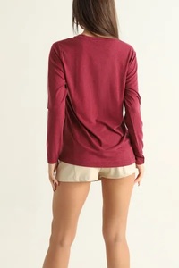 Sudadera elegante para mujer, jersey con hombros caídos, sudadera para mujer en diferentes estilos, sudadera con logotipo personalizado para mujer - Product Image 3