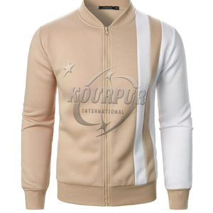 Vestes pour hommes Veste de survêtement à blocs de couleurs pour hommes Bomber moderne et décontracté avec fermeture éclair Vestes de sport légères - Product Image 3