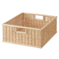 Prix usine petit panier de pique-nique en bois frites bonbons de mariage panier cadeau vide avec poignée top design tendance