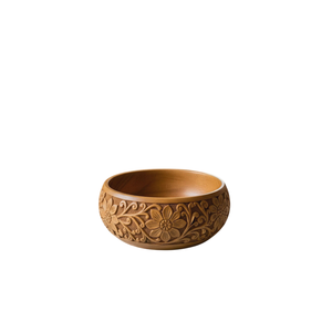 Bol de service en bois d'olivier fait à la main, bol à fruits unique en racine de teck naturel, sculpté à la main, décoration de maison biologique, accessoire de cuisine en vente - Product Image 4