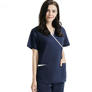Diseño único Scrub Enfermera Doctor Bata de operación Sala de cirugía Salón de belleza Uniforme Oral Doctor Manga corta - Product Image 5