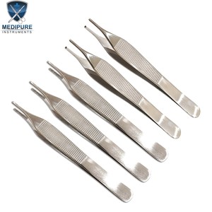 Pinzas Adson de Alta Calidad, Pinzas para Tejidos de Acero Inoxidable, Puntas de Precisión, Instrumentos Quirúrgicos Autoclavables - Product Image 4