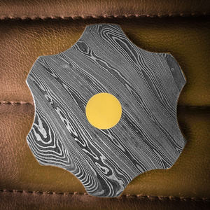 Cenicero de Acero de Damasco de Lujo, Cenicero de Metal Sólido Hecho a Mano, Patrón Único, Accesorio para Fumar, Regalo para Coleccionistas y Decoración - Product Image 3