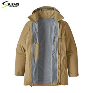 Chaqueta de lluvia de lona de poliéster 100% de la mejor calidad, capa de lluvia impermeable de estilo callejero para hombre, venta al por mayor - Product Image 3