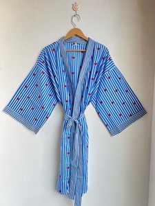 Coeur imprimé pur coton Robe courte doux peignoir demoiselle d'honneur cadeau Robe de mariée vêtements de nuit Spa croisière Resort porter robe décontracté fête - Product Image 3