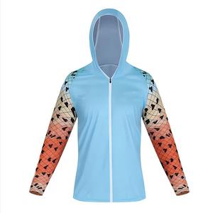 Venta al por mayor personalizado ligero Camo Tie Dye pesca Sudadera con capucha hombres Upf 50 rendimiento pesca camisa refrigeración Sudadera con capucha Camo manga larga - Product Image 2