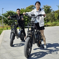 Vélo électrique OUXI VIFA Q8 48V 20ah, vélo de montagne tout suspendu, moteur Ebike, stock, roue de 20 pouces, pneu gras