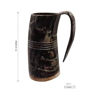 Natural Eco-Friendly Buffalo Horn <b>Mug</b>-Handmade Classic Design for Home Hotels Business Gifts - Product Image 5