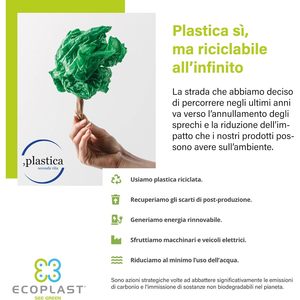 Cubo de Almacenamiento de Plástico Ecoplast para Reciclaje con Tapa Flexible Resistente a Todas las Temperaturas - Product Image 2