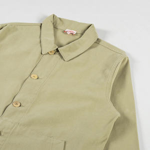 Veste Safari en Toile de Canard Imperméable et Coupe-Vent, Lavage à la Pierre, Fermeture Éclair, Patch Brodé Personnalisé, Longueur Classique, Lavée Vintage, Homme - Product Image 3