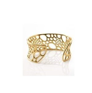 Brazalete de metal y latón para pulsera abierta múltiple de moda Brazalete de oro Brazalete de latón chapado en oro para la venta - Product Image 2