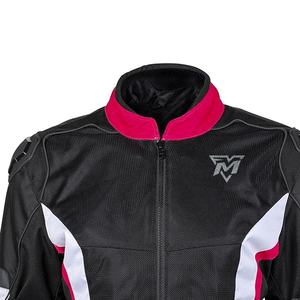 Chaqueta textil de motocicleta blindada impermeable CE nivel 2 para mujer con forro extraíble para todas las estaciones - Product Image 3