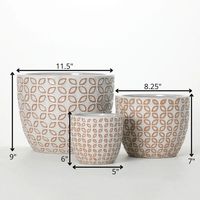 Vietnam Factor Pot de fleur en ciment extérieur grande soucoupe pour plante jardinière en céramique blanche jardin géant secondes terre cuite meilleur prix