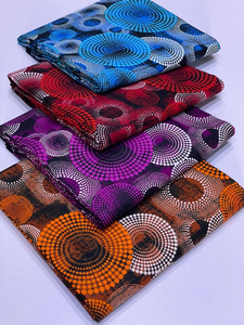 Ghana Tissu africain imprimé à la cire et pagne en coton Ankara Design authentique pour filles Vêtements Artisanat Sacs et batik - Product Image 4