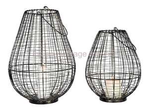 Handcrafted IHA Modern Design Iron Wire Pillar <b>Candle</b> <b>Holder</b> Gold <b>Silver</b> Black Christmas Festive Home Decor Elegant Jars - Product Image 2