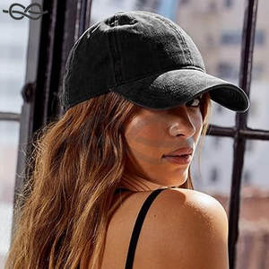 Casquette de baseball unisexe vintage délavée non structurée en coton délavé doux et réglable chapeau de papa hommes femmes Style rétro tenue décontracté - Product Image 5