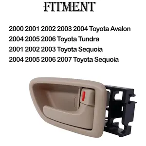 69206AC010E1 iç kapı kolları 2000-04 Toyota Avalon için sürücü ve yolcu tarafı, 2001-07 Toyota Tundra, 2004-06 Tundra