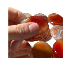 เครื่องนวดคริสตัลอัญมณีแบบพกพาขนาดพกพา35x45บำบัดแบบธรรมชาติสีแดงเข้ม - Product Image 4