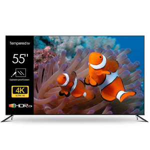 ทีวีสมาร์ท LED ระบบแอนดรอยด์ ขนาด 55/65/75 นิ้ว ความละเอียด 4K Ultra HD HDTV พร้อมลำโพงในตัว และกรอบโลหะโลโก้สั่งทำพิเศษ - Product Image 1
