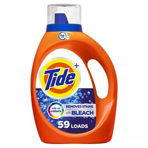Tide with Bleach Alternative Original Scent HE Compatible Liquid <b>Laundry</b> <b>Detergent</b> - 84 fl oz - Product Image 1