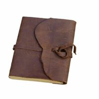 2025 Journaux en cuir de chèvre sur mesure dans des tailles assorties faites avec des pages de papier fait à la main de chiffon de coton également disponibles avec le logo