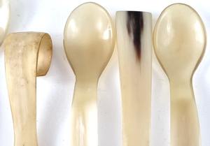Natural Buffalo Horn Kitchen <b>Cutlery</b> Horn Spoons Horn Fork and Horn Knives Agate From India - Product Image 2