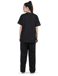 Conjunto de uniformes médicos para mujeres y hombres, Top y pantalones para el personal del hospital - Product Image 4