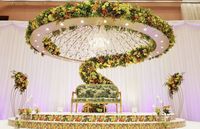 Sparxwizz Engineering Arche de mariage amovible en fer, style indien international, forme classique, pour usage extérieur, 300x280mm