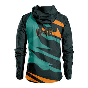 Veste coupe-vent unisexe décontractée à capuche en nylon, motif personnalisé, écologique, légère, imperméable, coupe-vent, respirante, séchage rapide - Product Image 2