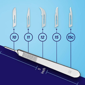 Poignée de lame de scalpel professionnelle n ° 3 Puissance manuelle Instruments chirurgicaux réutilisables durables Lames chirurgicales compatibles #10-#15 - Product Image 3