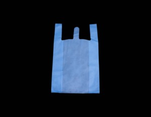 Sac en tissu non tissé bleu ciel - Product Image 4