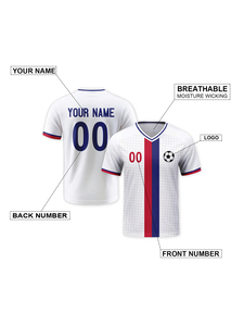 Camiseta de Fútbol Personalizada para Hombre y Mujer, Camiseta Blanca de Equipo de Fútbol con Nombre Personalizado, Número Impreso - Product Image 5