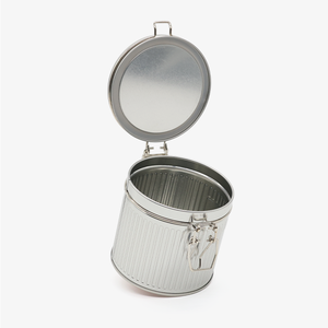 Gran oferta de fábrica, lata redonda personalizada de grado alimenticio de alta calidad para galletas, aperitivos, dulces, comida para mascotas, restaurante, negocios, uso familiar - Product Image 4