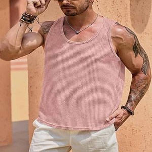 Débardeurs et gilets de sport décontractés pour hommes avec logo personnalisé, vêtements de sport pour l'entraînement, débardeur ample - Product Image 4