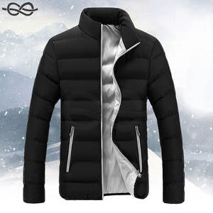 Manteaux d'hiver à manches longues pour hommes avec col montant Veste bouffante chaude d'automne-hiver avec poches Vente de liquidation imprimée à la mode! - Product Image 6