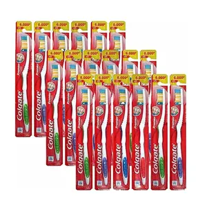 Colgate Extra Clean Cepillo de dientes, cepillo de dientes suave para adultos, 6 unidades (paquete de 1)