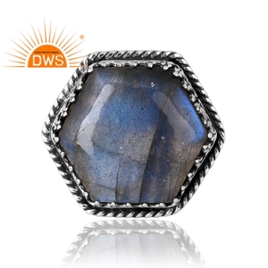 Hot Design 925 Sterling Silver Natural <b>Labradorite</b> Gemstone <b>Ring</b> Custom Design Jewelry for Women Gift for Her - Product Image 3