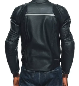 Vestes de moto respirantes Fashion Racing Wear avec cuir véritable en cuir avec panneaux samtex à quatre voies avec protecteur CE - Product Image 4