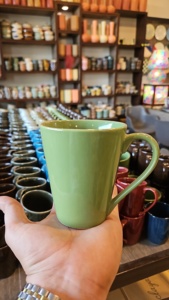 Tasse en céramique Boho Chic 350ml Tasse à café neutre de style ferme moderne pour offrir un look artisanal Pièce de boisson élégante - Product Image 2