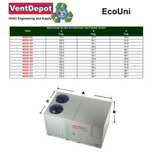 เครื่องปรับอากาศแบบแพ็คเกจ, MXENI-013, 240000 BTU, 20 - Product Image 2