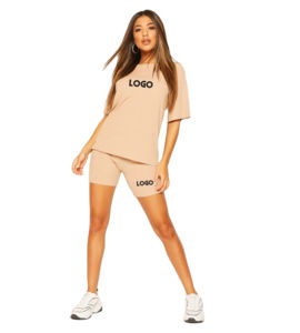 เสื้อยืดเอวลอยเปิดไหล่แบบหนาสำหรับผู้หญิงโอเวอร์ไซส์ออกแบบได้เอง - Product Image 3